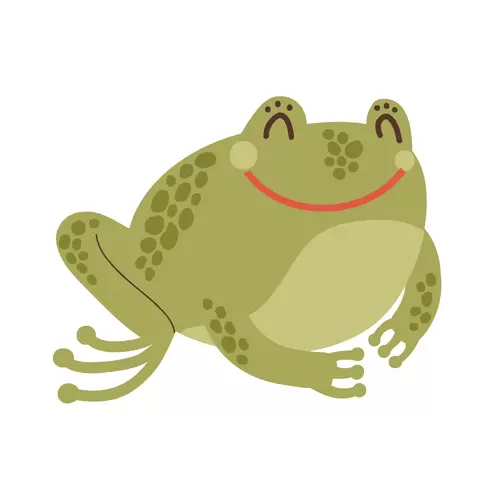 森林動物-青蛙插圖素材