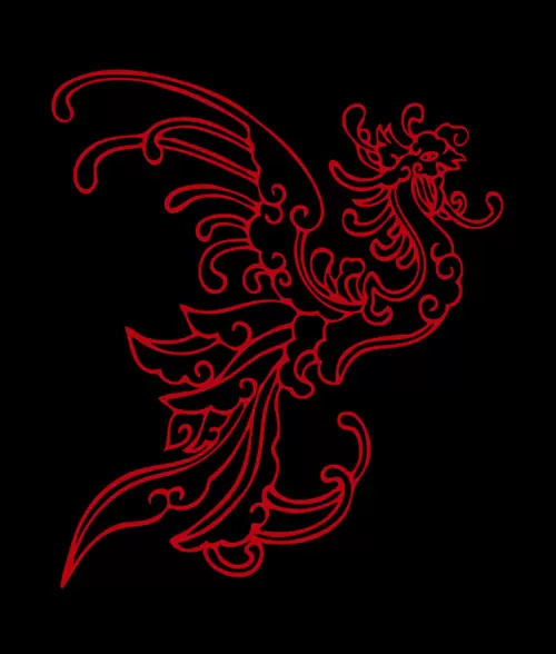 龍鳳圖案插圖