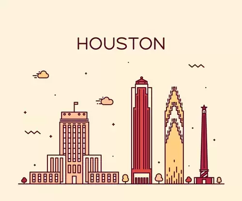 全球城市印象-休斯頓插圖