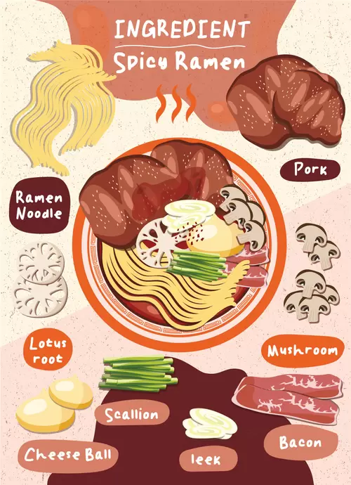 日本美食插圖