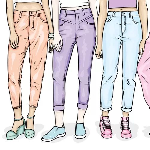 歐美時尚女性插圖