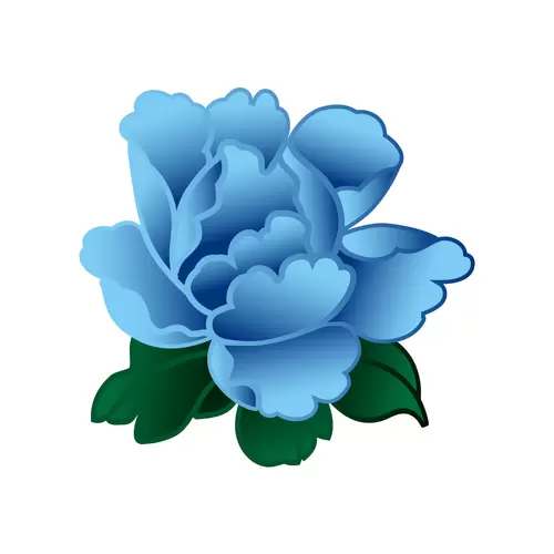 牡丹花插圖素材