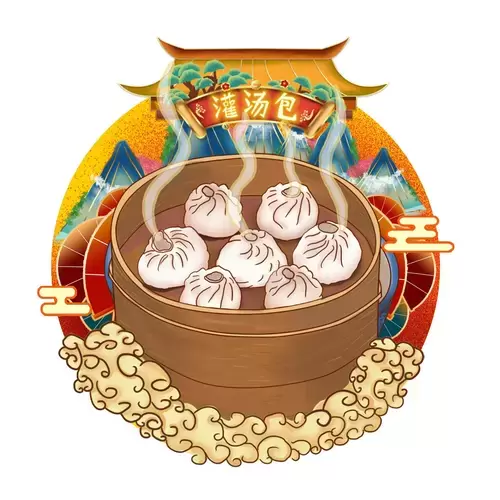 中華美食-灌湯包插圖