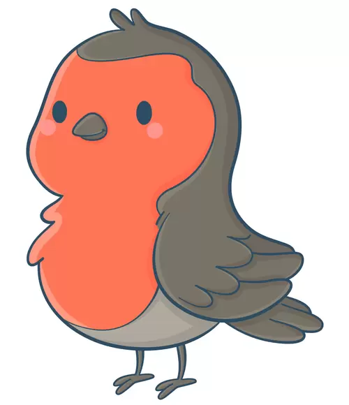 動物-卡通-可愛-小鳥插圖