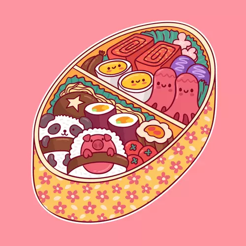 日本美食-便當-壽司插圖