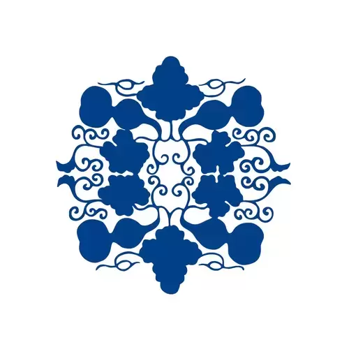 青花瓷圖案插圖