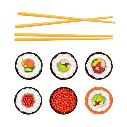 日本美食-壽司插圖
