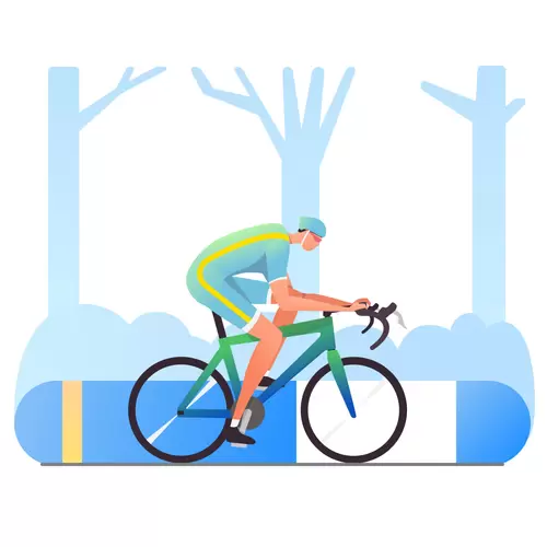 體育運動-騎行-自行車插圖