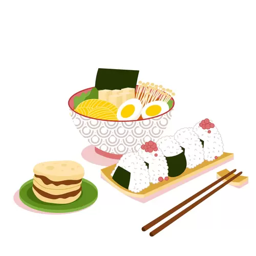 各地美食-日式料理-壽喜燒-飯糰-銅鑼燒插圖