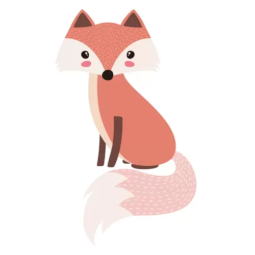 森林動物-狐狸插圖