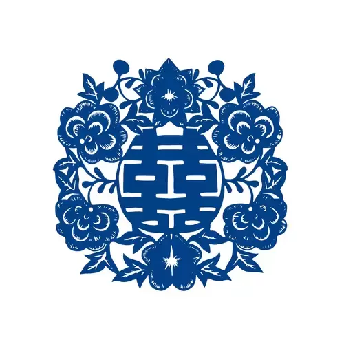 青花瓷圖案插圖