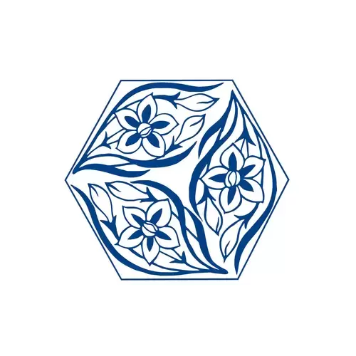 青花瓷圖案插圖