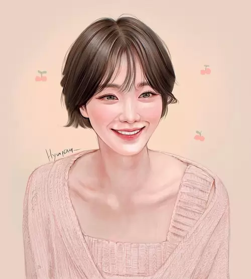 漂亮女孩-溫柔-賢惠-甜美插圖