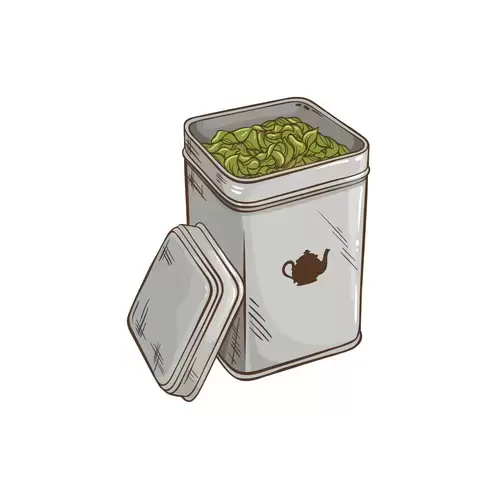 茶具插圖-茶盒插圖