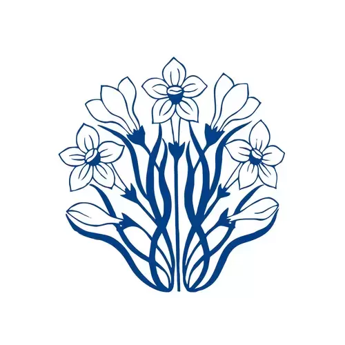 青花瓷圖案插圖素材