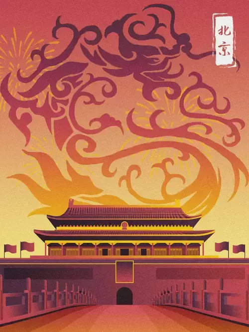 中國著名建築-天安門插圖