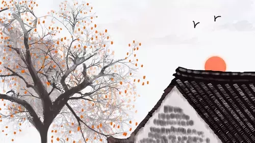 中國古建-房前樹插圖