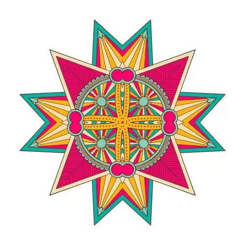 民族服飾圖案插圖素材