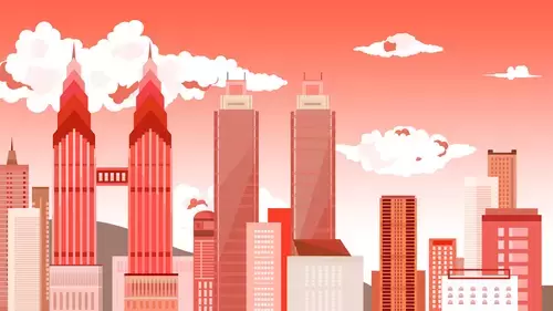 中國城市-重慶插圖素材