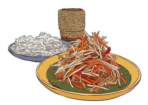 泰國美食插圖