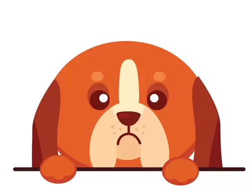 狗狗-頭像-鬱悶插圖