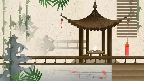 中國古建-古代涼亭插圖