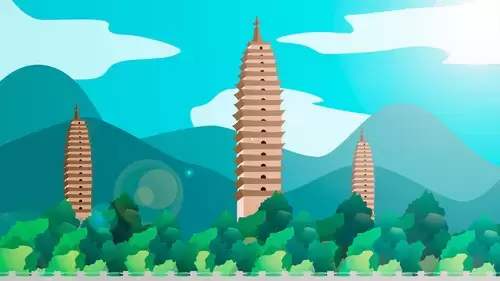 中國古建-大理三塔插圖