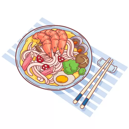日本美食-烏冬面插圖