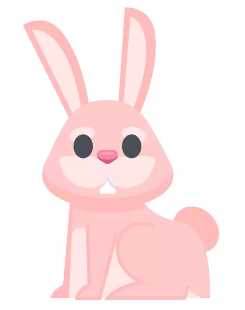 卡通動物-兔子插圖