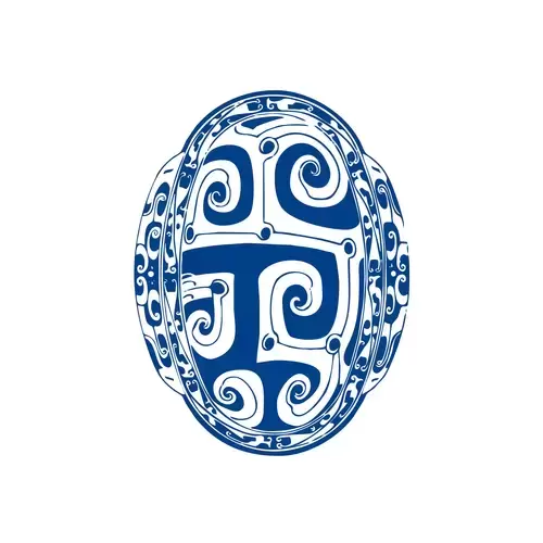 青花瓷圖案插圖