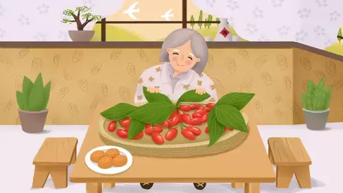 重陽節-慈祥的奶奶插圖