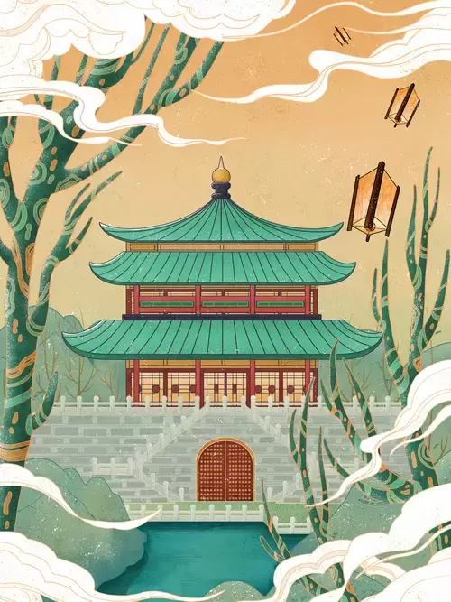中国著名古建筑-西安鼓樓插圖