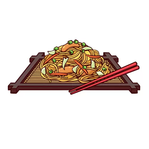 日本美食-日式炒麵插圖