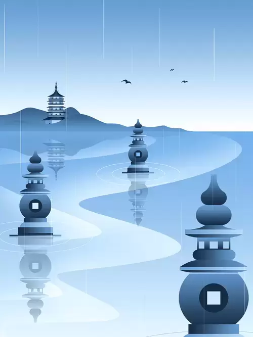 中國著名建築-西湖插圖