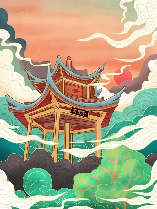 中国著名古建筑-萬里亭插圖