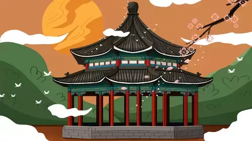 中國古建-古亭插圖