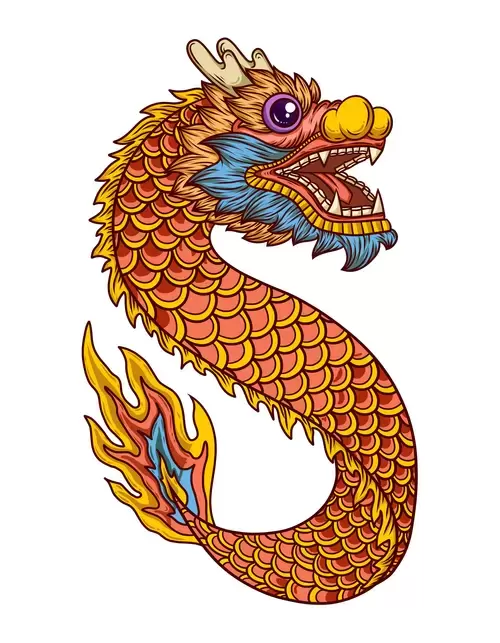 中國龍插圖
