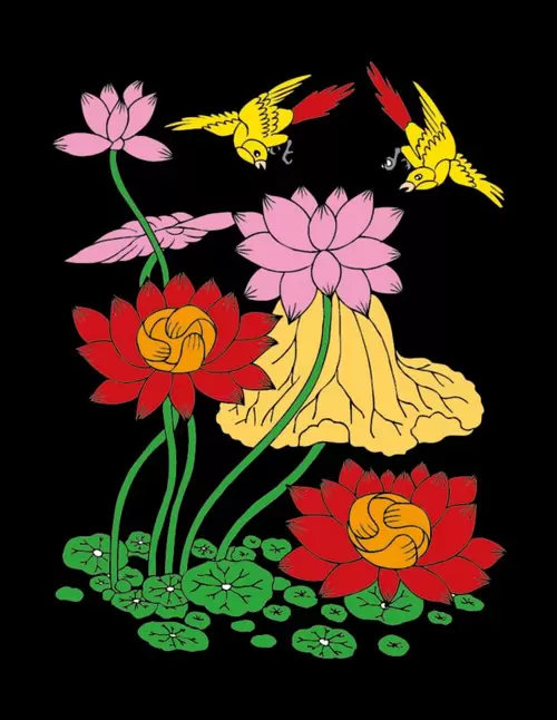 吉祥裝飾圖案插圖素材