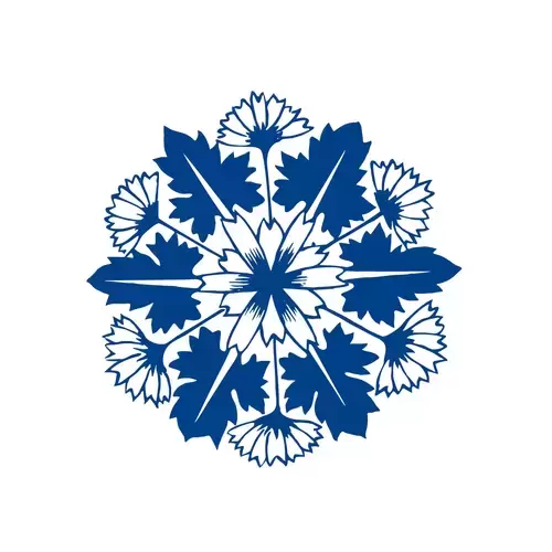 青花瓷圖案插圖