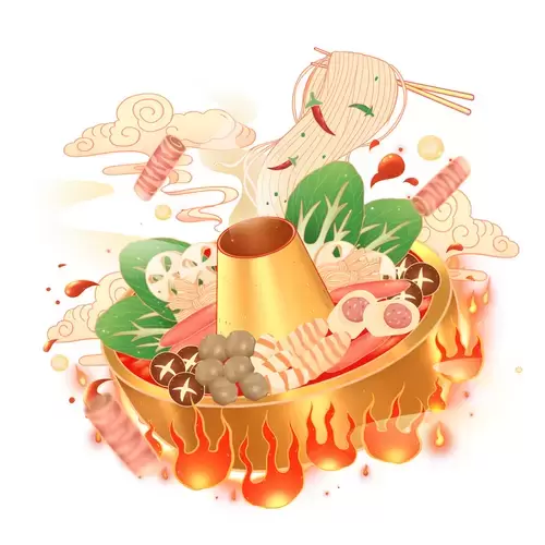 中華美食-火鍋-涮鍋插圖