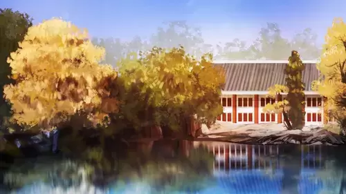 中國古建-池塘插圖