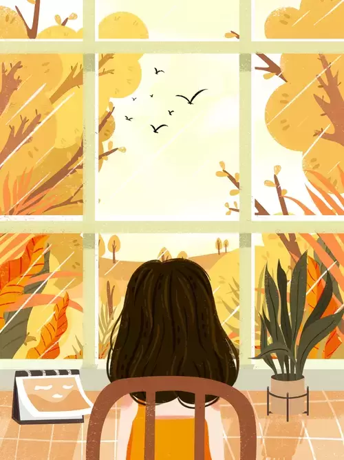 立秋-窗外的風景插圖