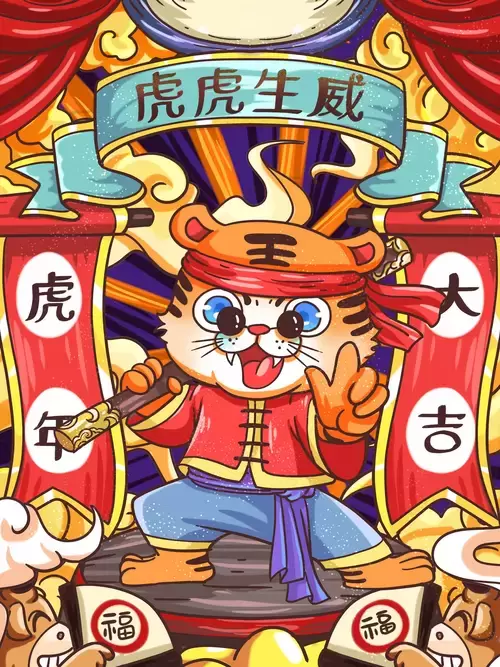 新年賀卡插圖