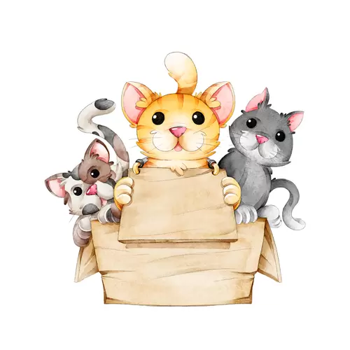 小動物-可愛老鼠插圖
