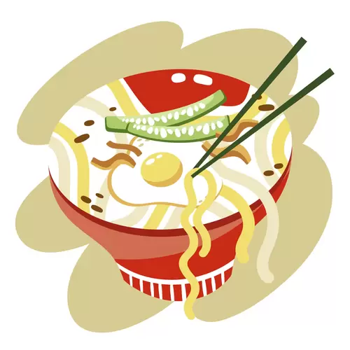 各地美食-韓式料理-豆汁面-豆漿冷面插圖