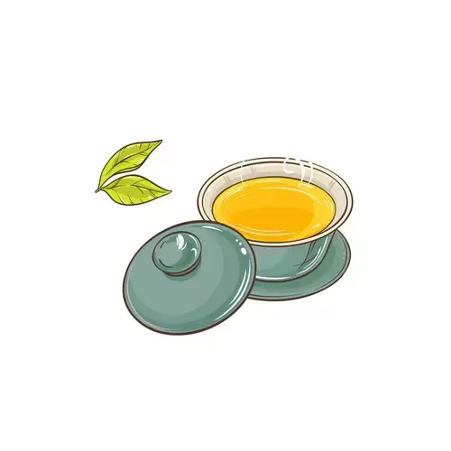 茶具插圖插圖素材