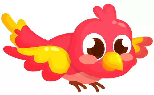 禽類-可愛的小鳥插圖