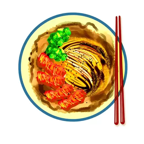 中華美食-熱乾麵插圖