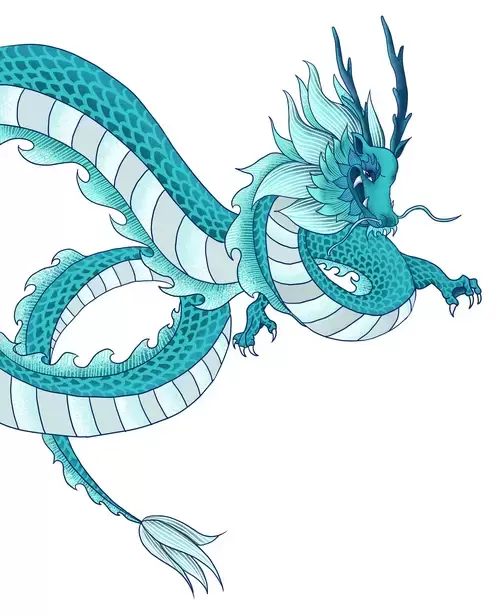 中國龍插圖