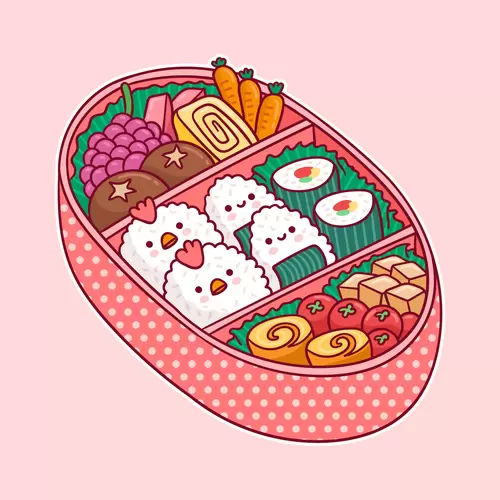 日本美食-便當-壽司插圖